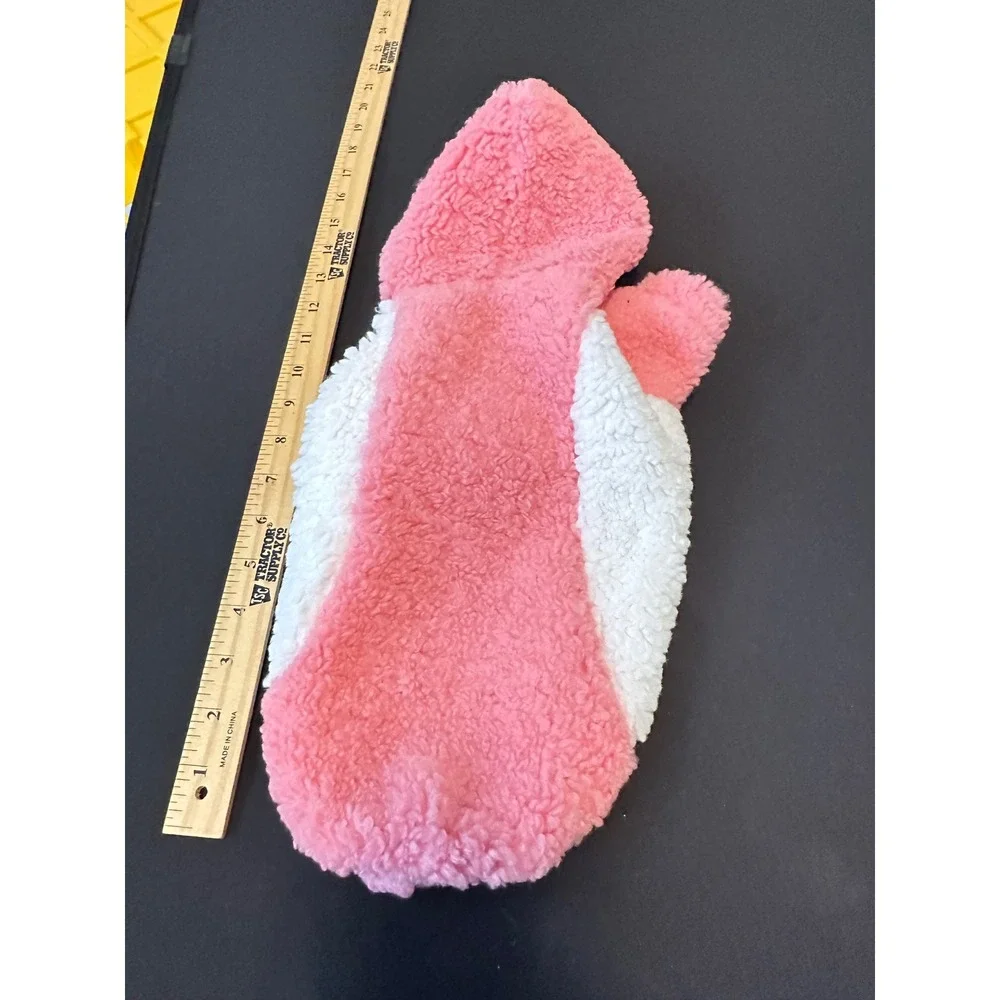 Yikeyo Pink White‎ Sherpa Fleece Pet Hoodie Small Dog Cat Winter Warm Sweater